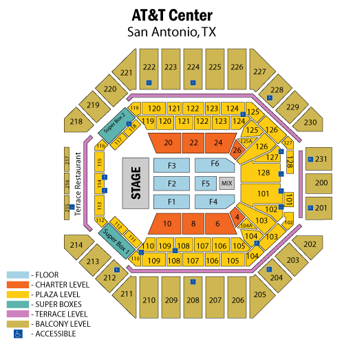 Spurs Seating Chart